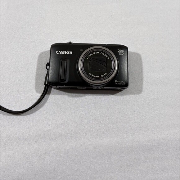 Canon PowerShot SX260 HS 12.1MP Black Digital Camera Battery SD Card READ WORKS - Picture 1 of 11